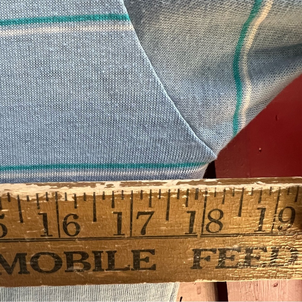 Le Tigre Vintage Very Old Striped Polo Shirt - Picture 9 of 12